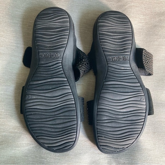 VIONIC Sz 8 Rest Samoa Studded Velcro Closure Adjustable Orthotic Insole Sandals - Picture 8 of 13